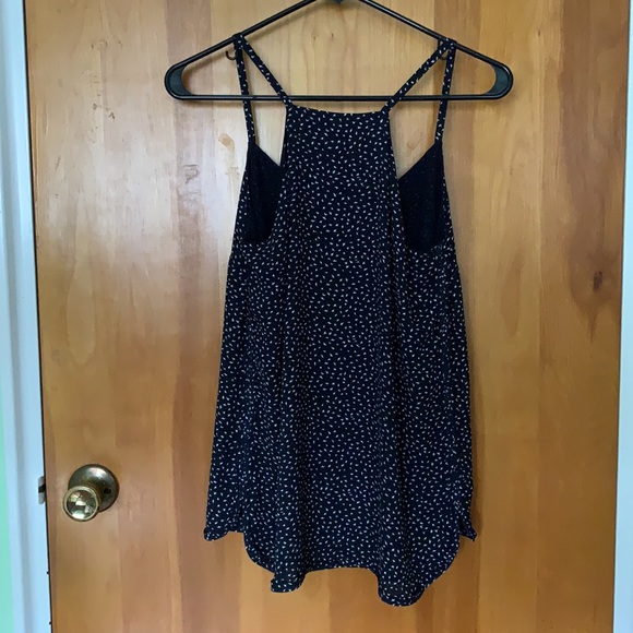Loft Navy and White Patterned Sleeveless Cami - Picture 2 of 5